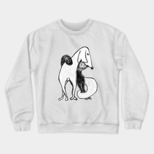 dog and cat Crewneck Sweatshirt